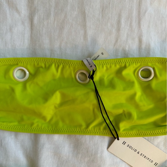 Solid & Striped Kiwi Green “Annabelle” Eyelet Bikini, NWT! - Picture 3 of 9
